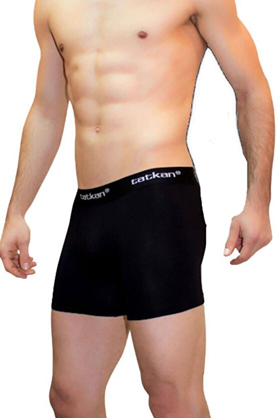 3lü Erkek Modal Likralı Boxer Büyük Beden Paçalı Don