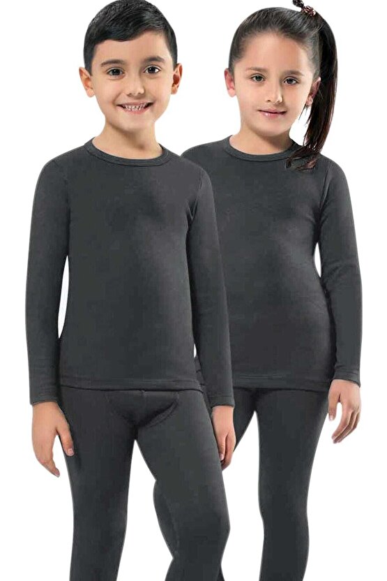 Unisex Çocuk Gri Termal Body  MKT2005