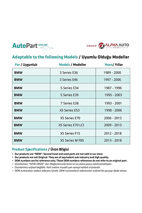 Bmw Ford Için Döşeme Klipsi 10lu