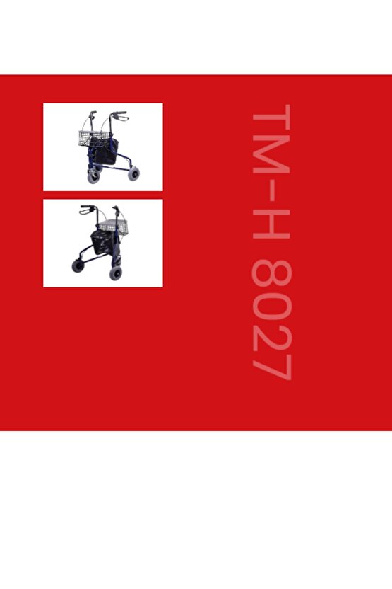 YÜRÜTEÇ 3 TEKERLEKLİ (WALKER) - TM-H 8027 3 TEKERLEKLİ ROLATÖR - YÜRÜTEÇ
