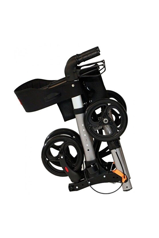 9102 Lüx Rollator Yürüteç Katlanabilir, Seyahat Ve Uçuş Için, Yüksekliği Ayarı Baston Tutucu