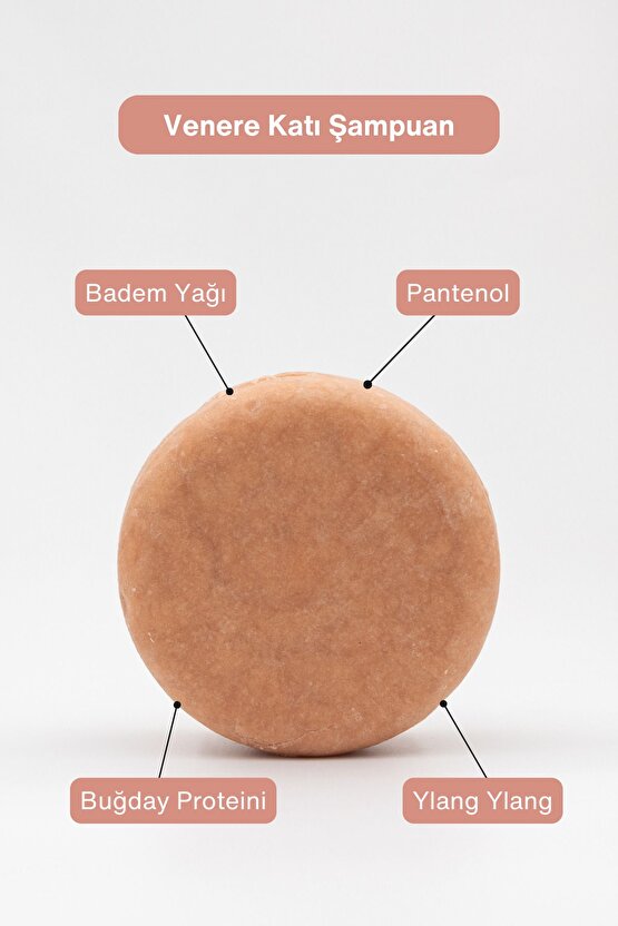 Venere Tüm Saç Tipleri Nemlendirici Katı Şampuan 105 G