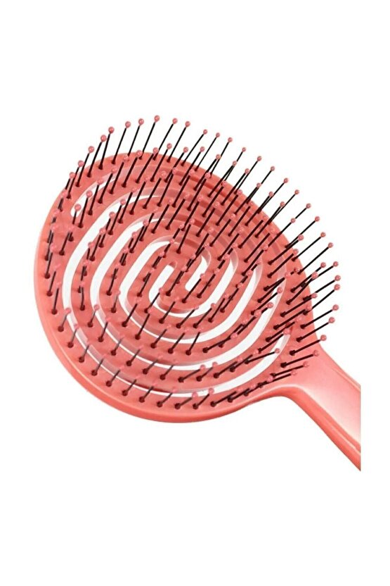 Pembe Pro Üç Boyutlu Oval Saç Fırçası