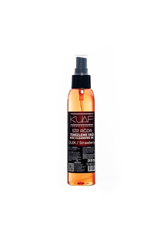 Çilekli Ağda Temizleme Yağı 125 ML