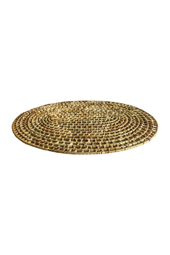 Rattan Hasır Dekoratif Supla Amerikan Servis 100% El Yapımı Oval Büyük
