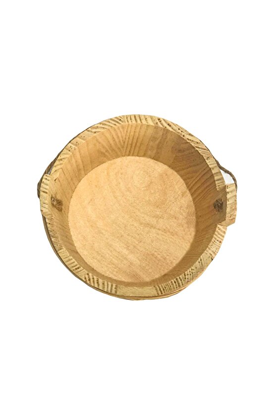 Yuvarlak Ahşap Çok Amaçlı Ham Kutu 13x7,5 Cm
