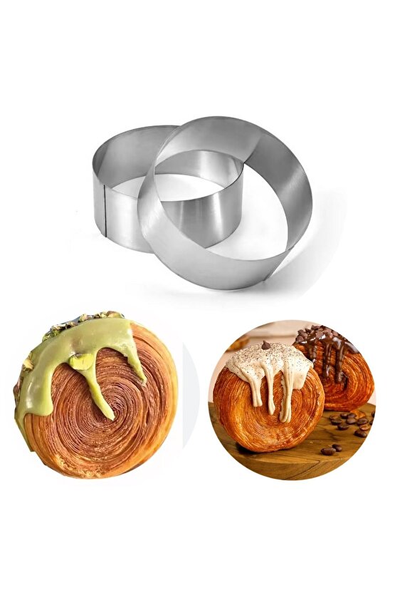 Narkalıp Roll Kek Krovasan Kalıbı Çap 12cm Derinlik 4cm 4 A det
