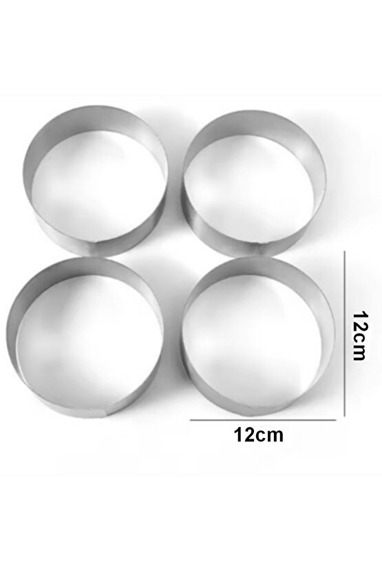 Narkalıp Roll Kek Krovasan Kalıbı Çap 12cm Derinlik 4cm 4 A det