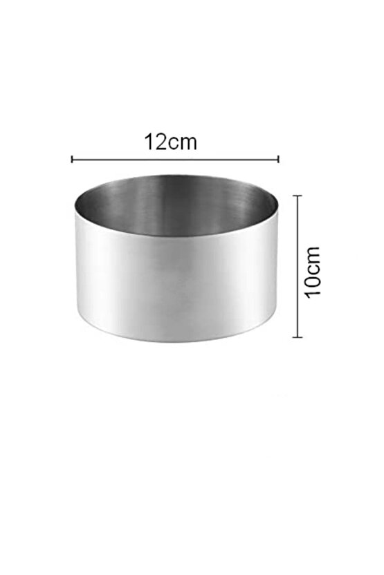 Narkalıp Yuvarlak Çember Kek Kalıbı Çap 12cm Derinlik 10cm