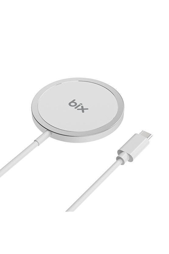 BXMG17 15W Akıllı Telefon, Airpods, Akıllı Saat için Manyetik Kablosuz Hızlı Şarj Cihazı