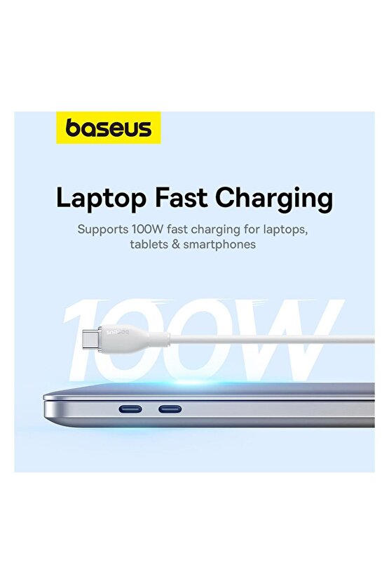Pudding Serisi Hızlı Şarj ve Data Kablosu USBden Type-c USB-Cye 6 Amper 100W, 1,2m