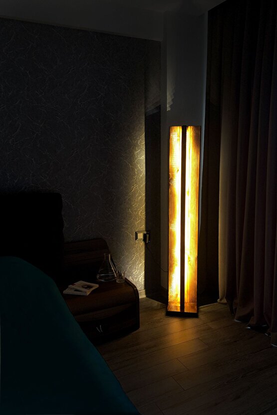 Ahşap Led Aydınlatma Lambader 150cm