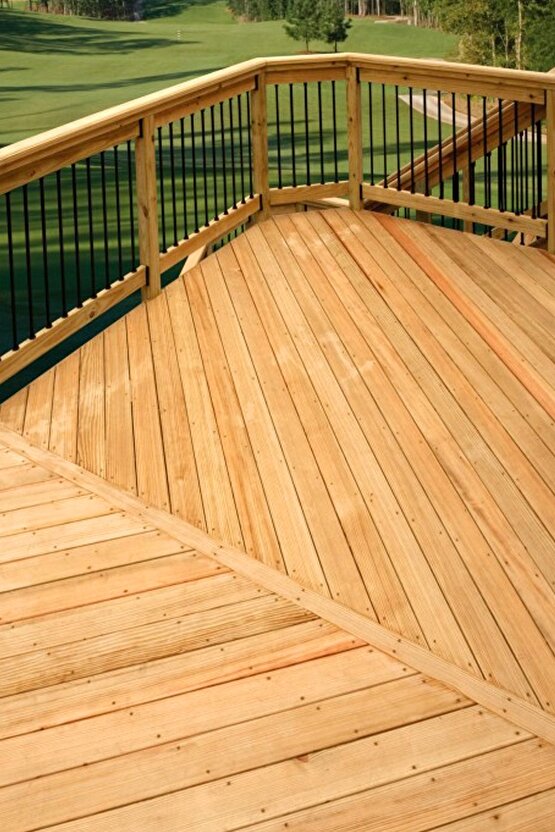 300cm 2. Sınıf Ahşap Köşeli Deck