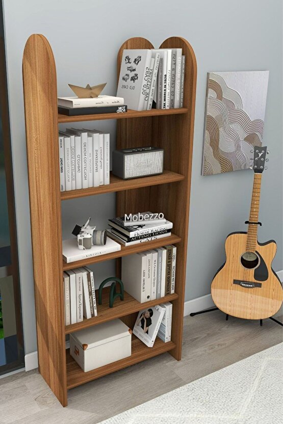 Dekoratif 5 Raflı Kitaplık Modern Kitaplık Kütüphane Organizer