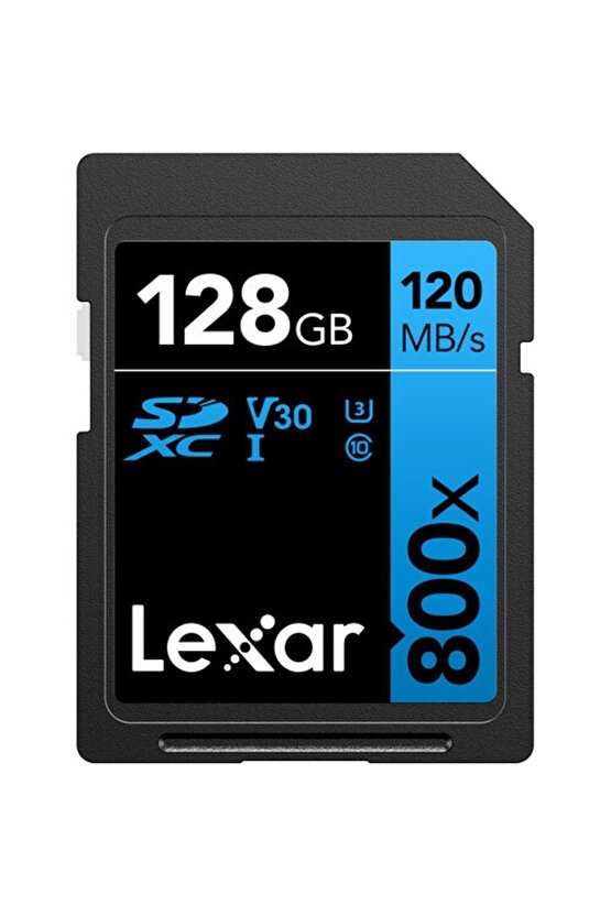 128gb 800x Sdxc U3 V30 C10 4k Uhd 120mbs Uhs-ı Hafiza Karti (blue Serıes )