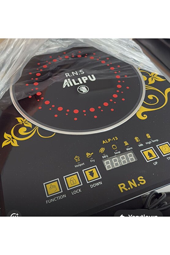 Nanopro Lazer Elektrikli Ocak 3500w Çelik Teflon Herşeye Uyumlu