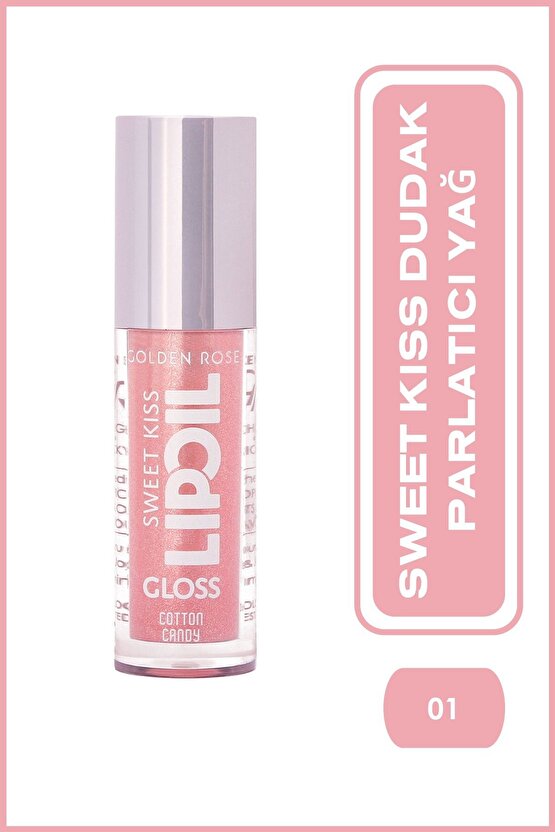 Sweet Kiss Lip Oil Gloss No:01 - Dudak Parlatıcı Yağ