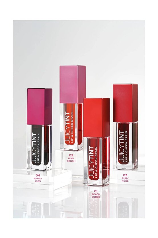 Juicy Tint Lip & Cheek Stain No: 04 Berry Kiss - Ruj & Allık