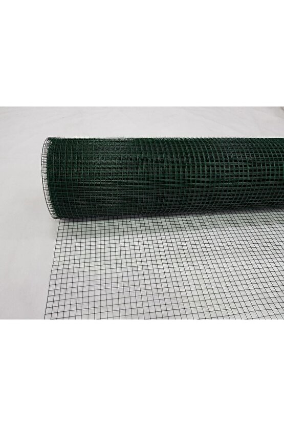 Pvc Kaplı Puntalı Tel 1,50x25 M Kümes Teli Kafes Teli Çit Teli Bahçe Teli Puntalı Tel Yeşil Tel