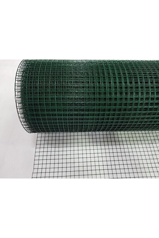 Pvc Kaplı Puntalı Tel 1,50x25 M Kümes Teli Kafes Teli Çit Teli Bahçe Teli Puntalı Tel Yeşil Tel