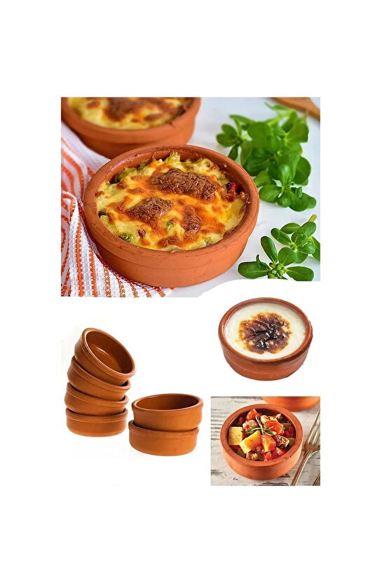 Toprak Güveç ve Sütlaç Seti Fırın Sütlaç Kase 6lı Set