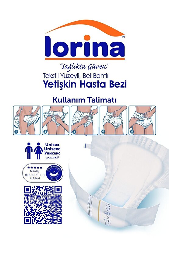 Belbantlı Bez 2x30 Adet L
