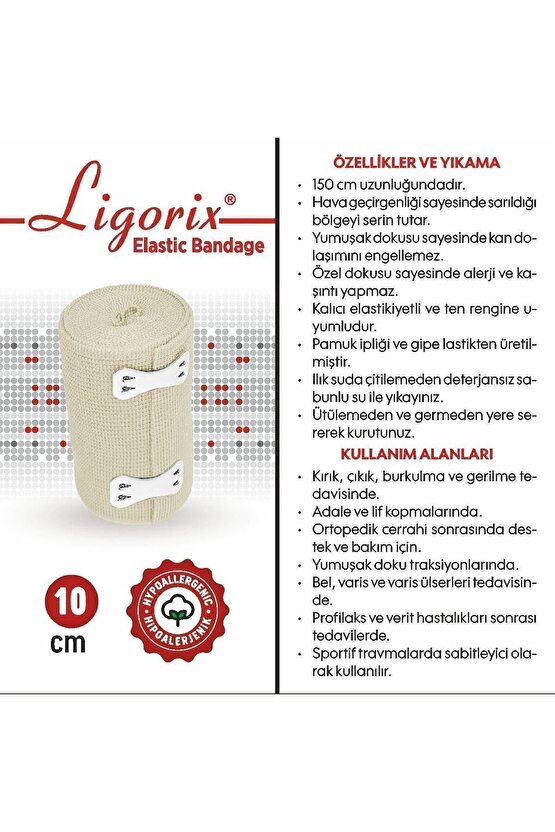 Ağrı Bandı Elastik Bandaj 10 Cm 10*150cm