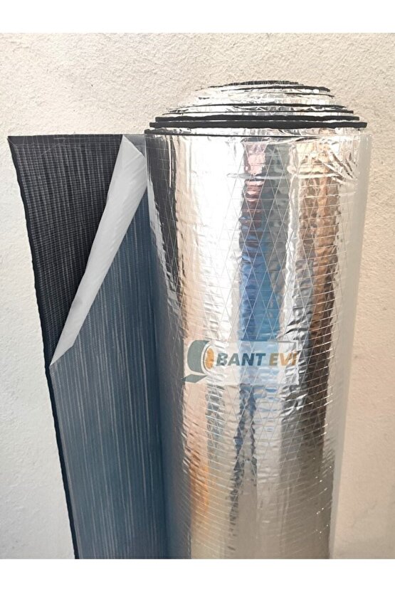 Kaput Altı Yalıtım 120x100cm 9mm Folyolu Yapışkanlı Karavan Oto Ses Ve Isı Yalıtım Malzemesi