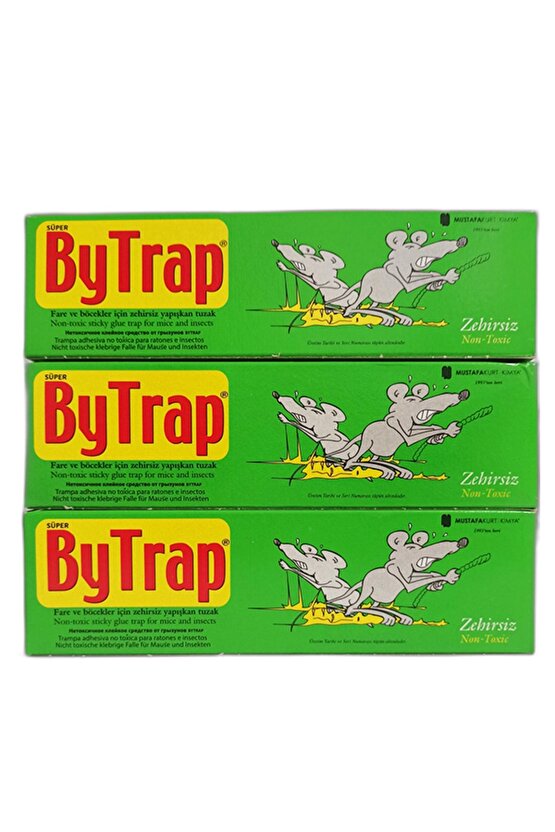 Fare Ve Böcekler Için Zehirsiz Yapışkan Tuzak 80ml. 3 Adet