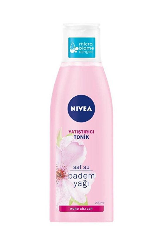 Yatıştırıcı Tonik 200ml, Kir Ve Makyaj Kalıntılarını Temizler, Nemlendirici, Badem Yağı, Kuru Cilt