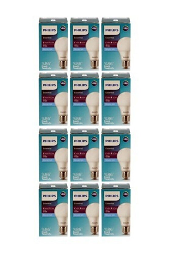 3 Adet 8w Led Ampul E27 Beyaz Işık