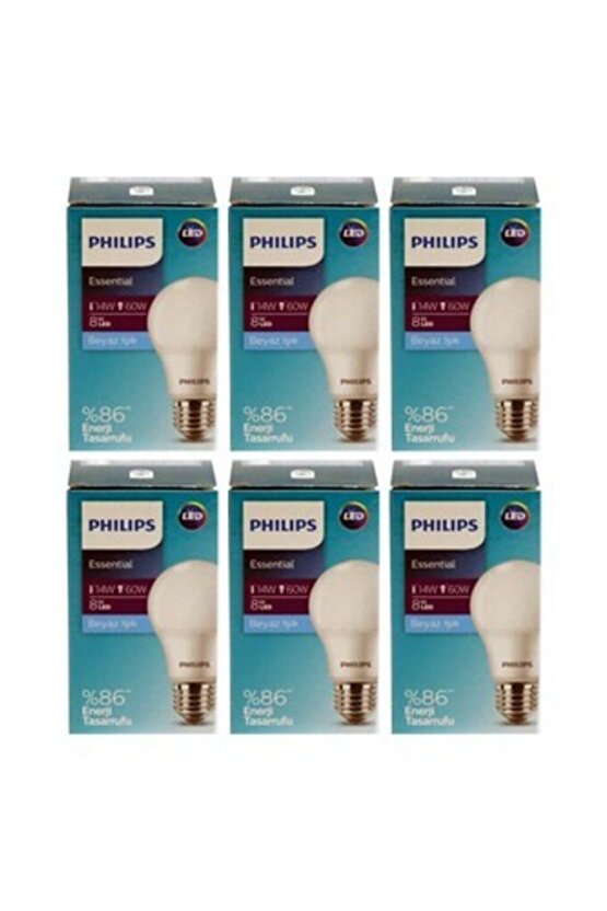 3 Adet 8w Led Ampul E27 Beyaz Işık