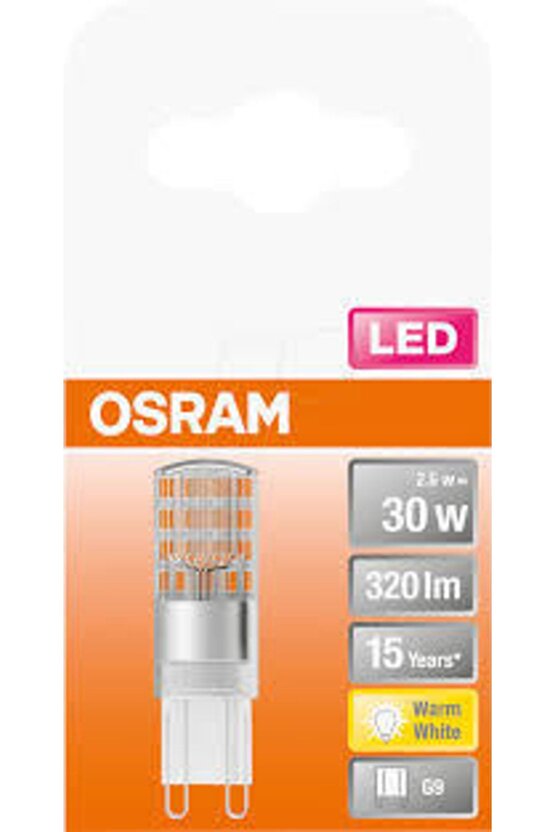 2,6w=30w G9 Duy Kapsül Led Ampul2700k-sarı Işık320lumen