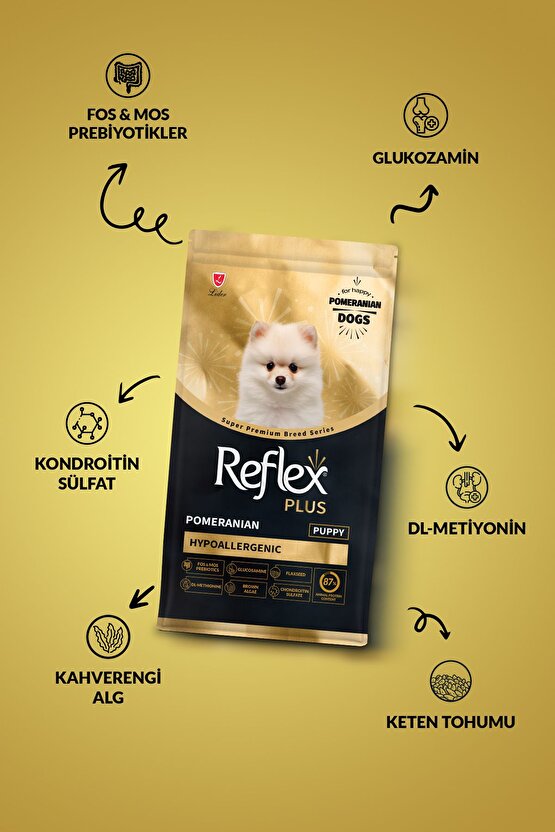 Elite Reflex Plus Pomeranian Yavru Köpek Maması 1.5kg