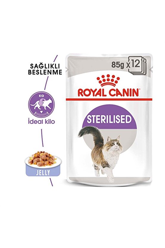 Sterilised Jelly Kısırlaştırılmış Kedi Konservesi Pouch 85 gr