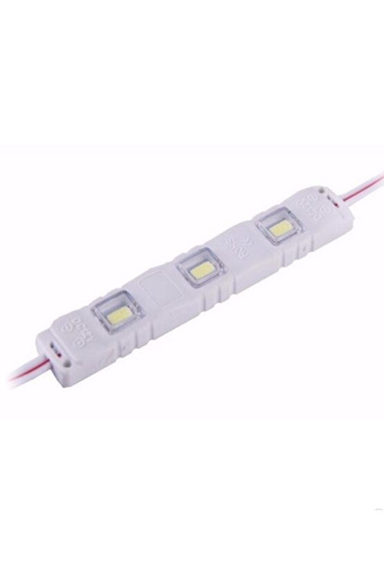 3lü Enjeksiyon Kasa Modül Led 12v, Arkası Yapışkanlı 12 Volt 3lü 5630 Led  Beyaz