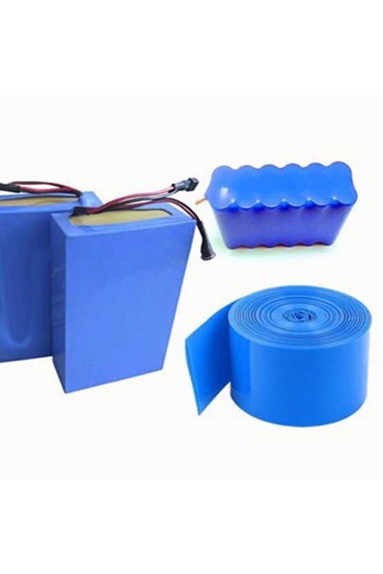 50 Cm - 185*0.15mm 18650 Batarya Pvc Kaplama (makaron - Shrink) Lityum Isı Ile Daralan Pvc