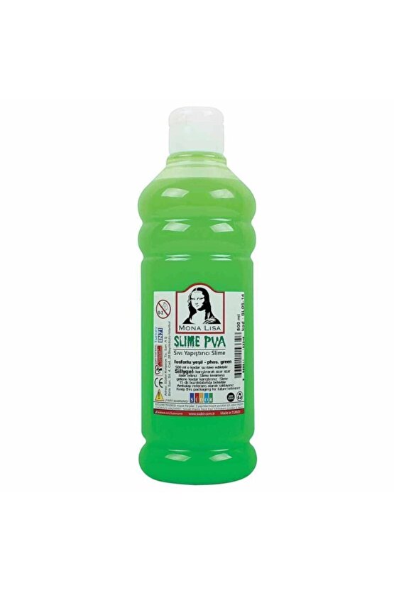 Monalisa Sıvı Yapıştırıcı Slime 500 ml Fosforlu Yeşil Slaym Jeli