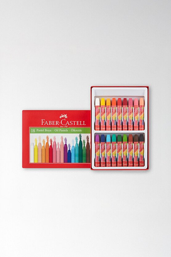 Pastel Boya, 18 Renk, Yumuşak ve Canlı Renkler, Rahat Kullanım, Sanatsal ve Eğitsel Aktiviteler İçin