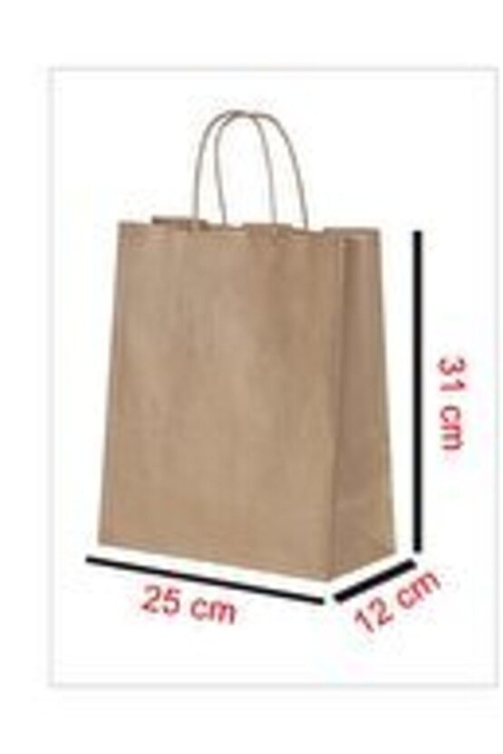 Çanta 25x12x31 ( 10 Adet ) ( Kağıt Poşet Çanta )