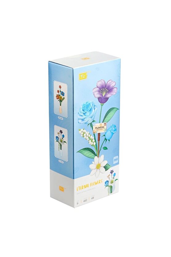 Mikro Blok Sonsuz Çiçekler 488 Parça - Lego Setleri - Loz Mini Lego - Çiçek Lego - Loz Lego - Mikro