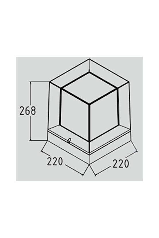 400-020-129 Prizma Beyaz 40w Bahçe Aydınlatması