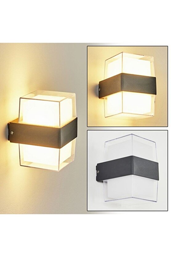 Maravi 10 Watt Gün Işığı Led Aplik, Bahçe, Balkon, Salon, Banyo, Villa Dış Cephe, Kapı Giriş Apliği