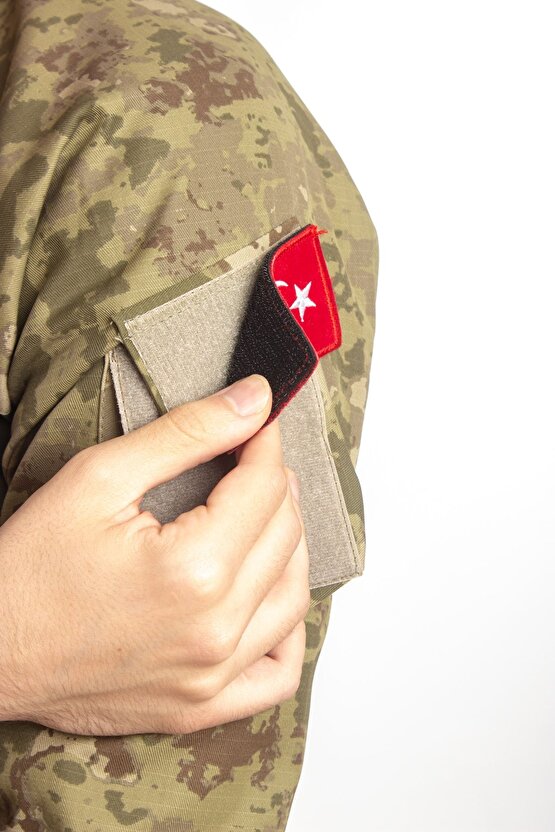 Kara Kuvvetleri Piyade Kamuflaj Renkli Uzun Kollu Orjinal Taktik Combat T-shirt