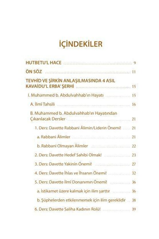 Tevhid Ve Şirkin Anlaşılmasında 4 Asıl