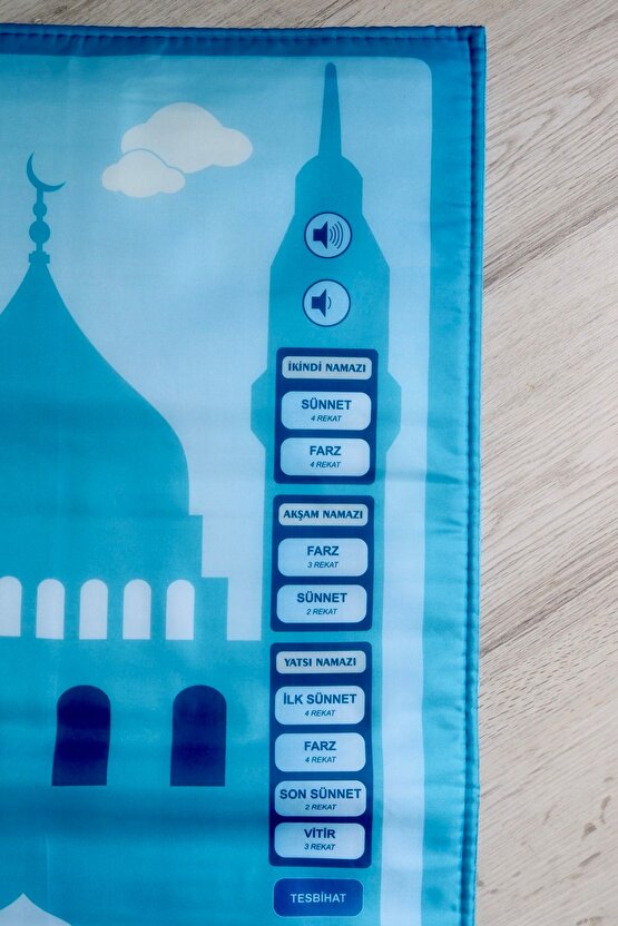 Oğlumun Sesli Benim Seccadesi S1015 Mavi