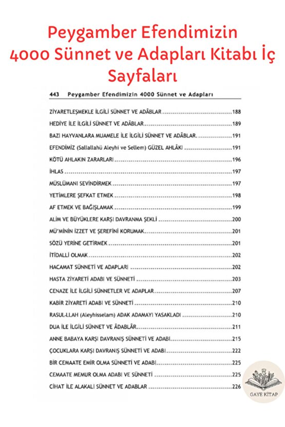 Peygamber Efendimiz (s.a.s.)in 4000 Sünnet ve Adabları ve 41 Vaaz ( 2 Kitap Set ) Ciltli