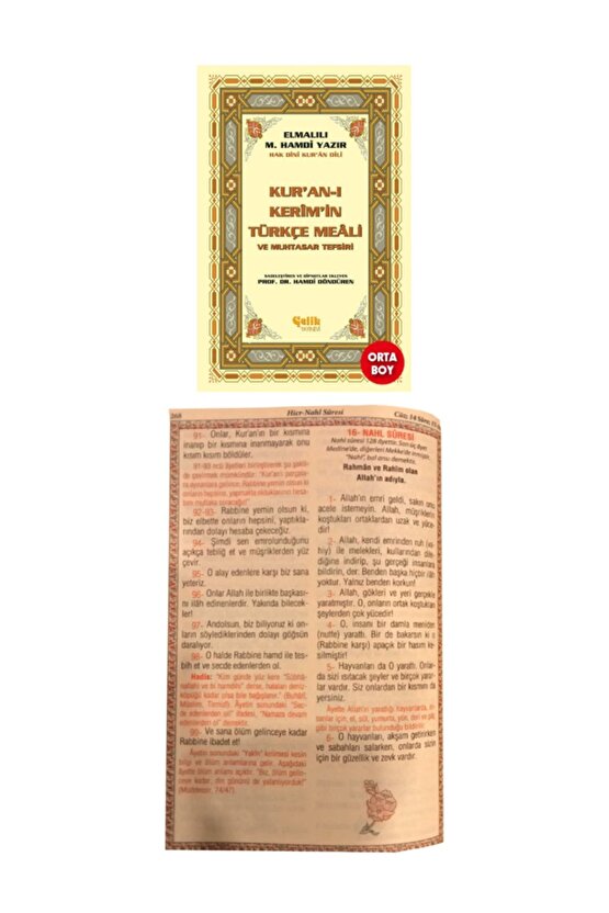 Kuranı Kerim Bilgisayar Hattı 4 Renkli Pembe Orta Boy-kuranı Kerim Elmalılı Metinsiz Meal 2li Set