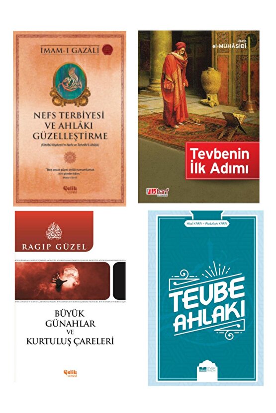 Nefs Terbiyesi - Tevbenin Ilk Adımı - Tevbe Ahlakı - Büyük Günahlardan Kurtuluş Ve Çareleri 4lü Set