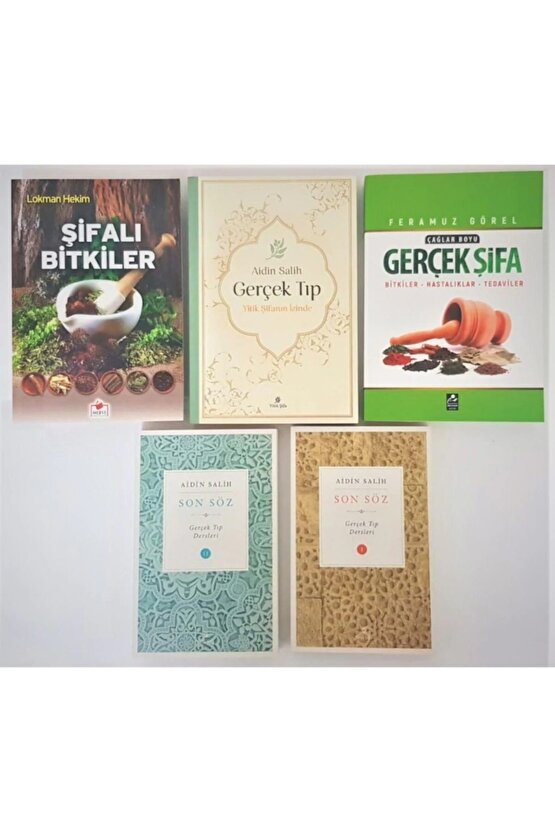 Yitik Şifa Aidin Salih Gerçek Tıp Seti 5 Kitap Son Söz 1 Ve 2 Gerçek Şifa Şifalı Bitkiler